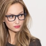 Montreal Matte Navy AcétateMontures de lunettes de vue pour Femmes d'EyeBuyDirect