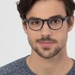 Instant Crush Matte Navy PlasticEyeglass Frames for Men from EyeBuyDirect
