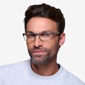 Cambridge Matte Tortoise AcetateEyeglass Frames for Men from EyeBuyDirect