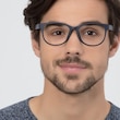 Warren Matte Navy PlasticEyeglass Frames for Men from EyeBuyDirect