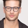 Providence Matte Navy AcetateEyeglass Frames for Men from EyeBuyDirect