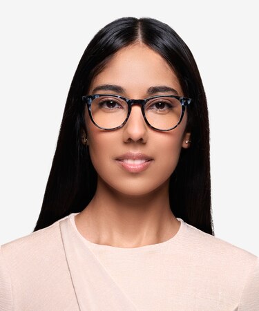 Gray/Floral Flume -  Classic Acetate Eyeglasses