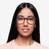 Flume Gray & Floral AcetateEyeglass Frames for Women from EyeBuyDirect