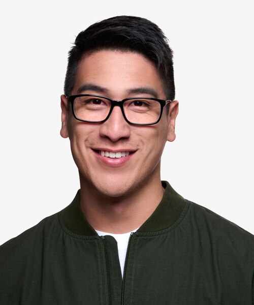 Denny Black & Gray AcetateEyeglass Frames for Men from EyeBuyDirect