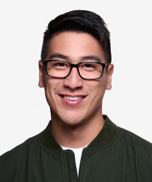 Denny Black & Gray AcetateEyeglass Frames for Men from EyeBuyDirect