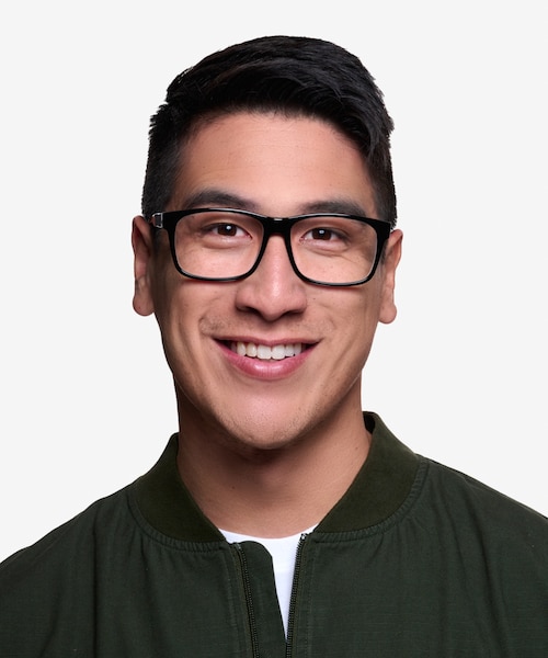 Sydney Black AcetateEyeglass Frames for Men from EyeBuyDirect