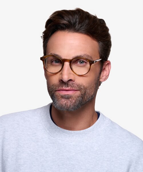 Theory Cognac AcetateEyeglass Frames for Men from EyeBuyDirect