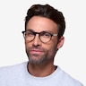 Theory Striped Granite AcetateEyeglass Frames for Men from EyeBuyDirect