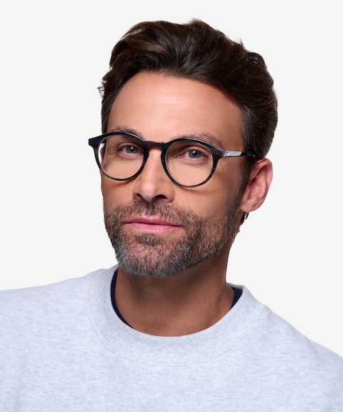 Theory Striped Granite AcetateEyeglass Frames for Men from EyeBuyDirect