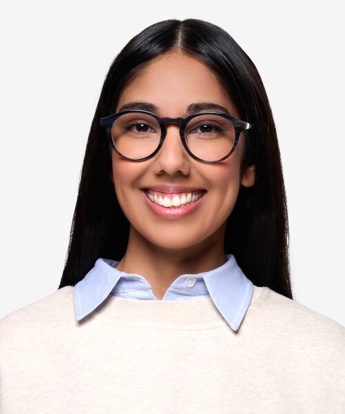 Theory Striped Granite AcetateEyeglass Frames for Women from EyeBuyDirect