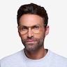 Aura Matte Champagne AcetateEyeglass Frames for Men from EyeBuyDirect