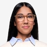Aura Matte Champagne AcetateEyeglass Frames for Women from EyeBuyDirect
