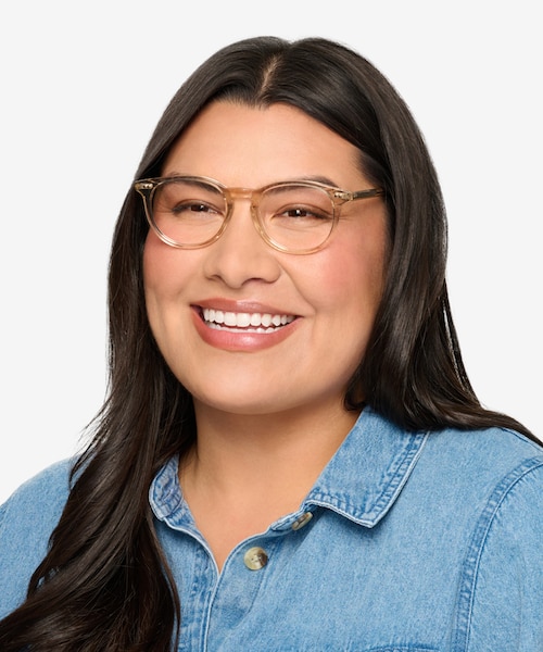 Aura Champagne AcetateEyeglass Frames for Men from EyeBuyDirect
