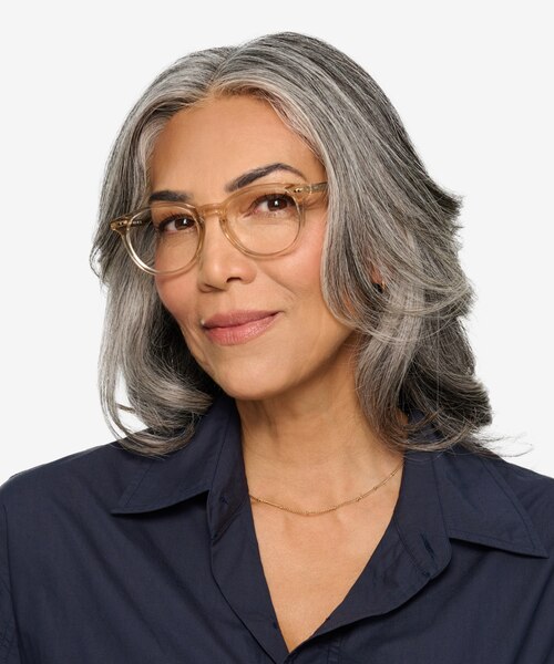 Aura Champagne AcetateEyeglass Frames for Women from EyeBuyDirect