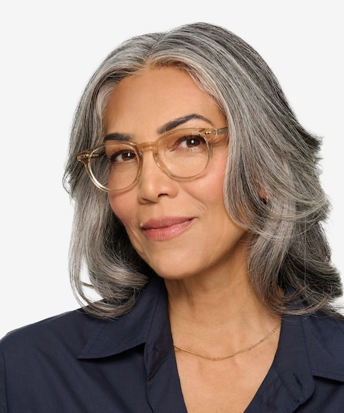 Aura Champagne AcetateEyeglass Frames for Women from EyeBuyDirect