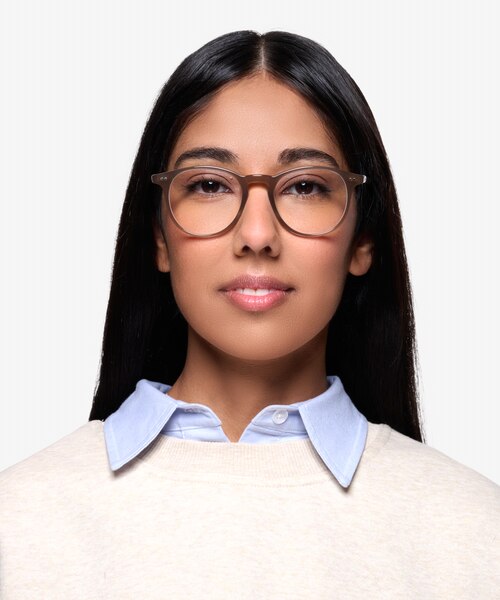 Prism Taupe AcetateEyeglass Frames for Women from EyeBuyDirect