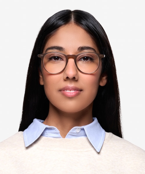 Prism Taupe AcetateEyeglass Frames for Women from EyeBuyDirect