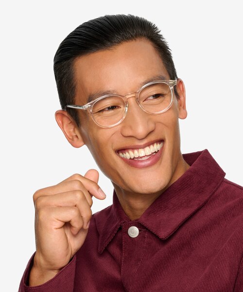 Prism Clear AcetateEyeglass Frames for Men from EyeBuyDirect