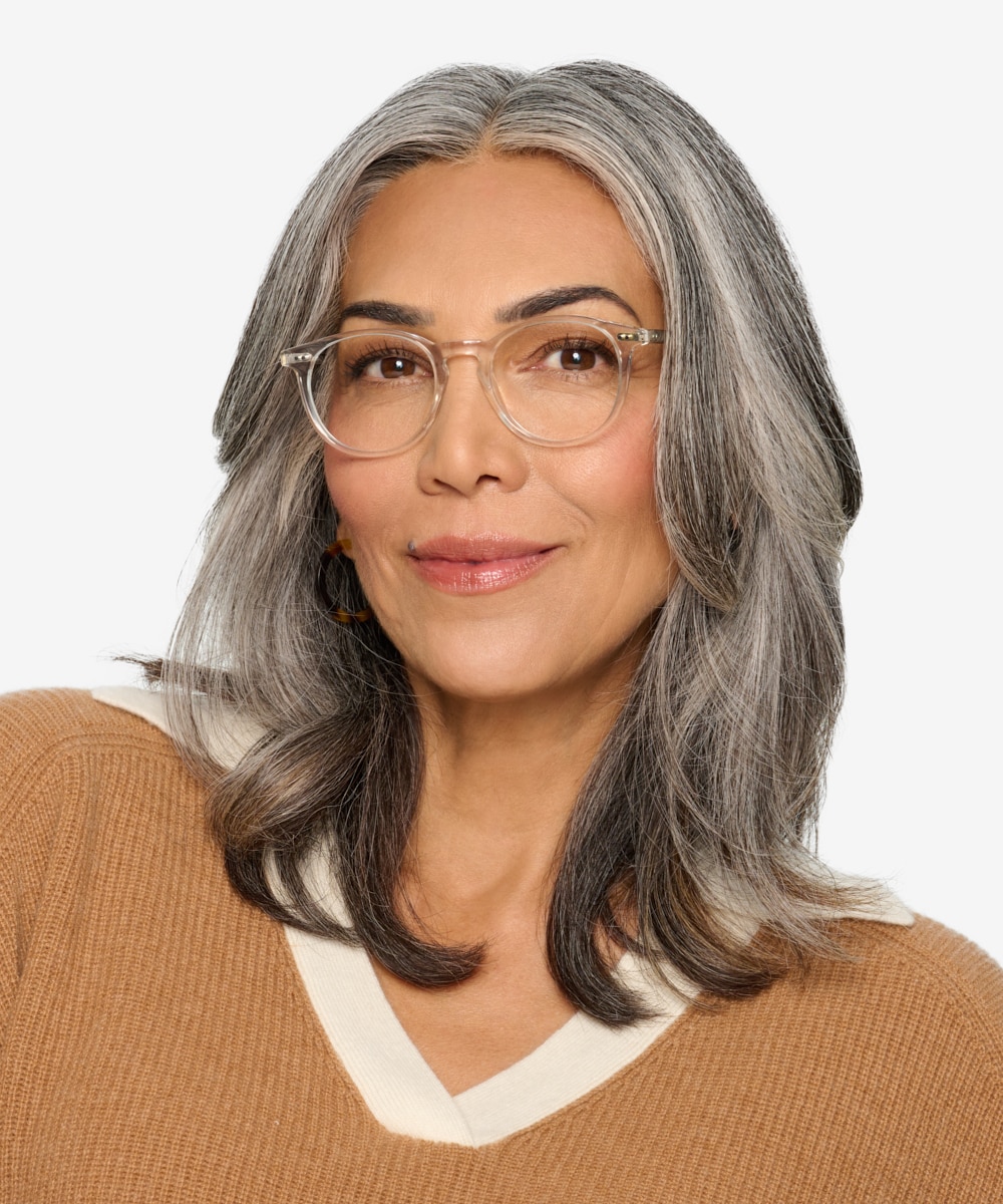 Clear acetate eyeglass frames on sale