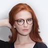 Nostalgia Caramel Acetate-metalEyeglass Frames for Women from EyeBuyDirect