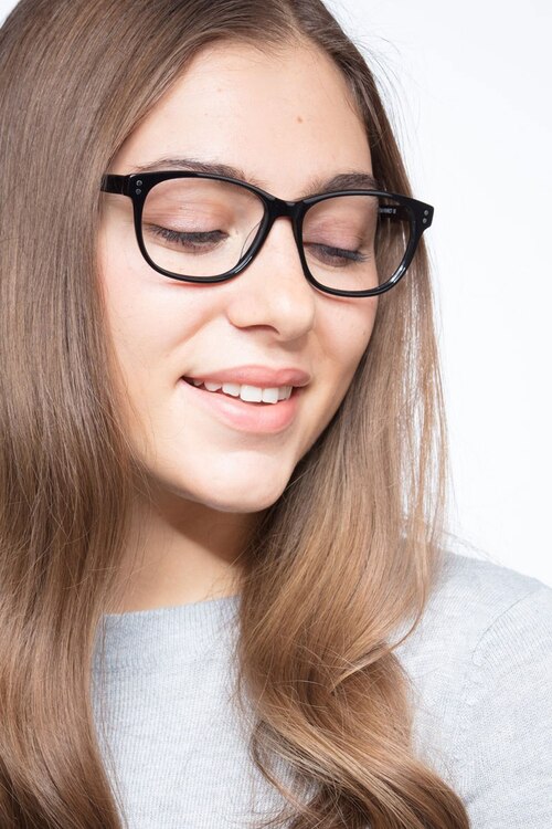 Delight Black AcetateEyeglass Frames for Women from EyeBuyDirect