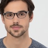 Drums Blue PlasticEyeglass Frames for Men from EyeBuyDirect