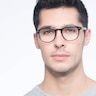 Instant Crush Clear & Black PlasticEyeglass Frames for Men from EyeBuyDirect