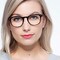 Instant Crush Clear/Black Plastique Montures de lunettes de vue pour Femmes d'EyeBuyDirect