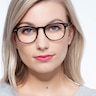 Instant Crush Clear & Black PlasticEyeglass Frames for Women from EyeBuyDirect