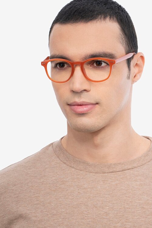 Instant Crush Orange PlastiqueMontures de lunettes de vue pour Hommes d'EyeBuyDirect