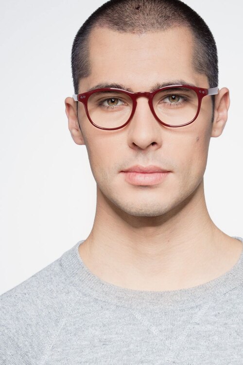 Instant Crush Red PlasticEyeglass Frames for Men from EyeBuyDirect