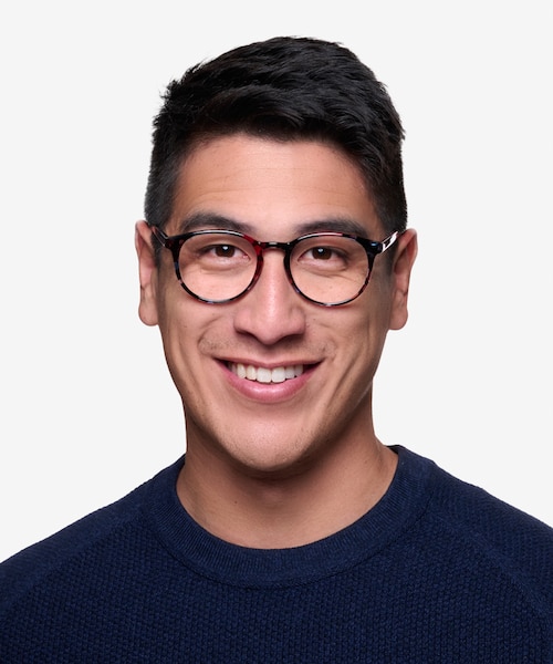 Muse Pink Floral PlasticEyeglass Frames for Men from EyeBuyDirect