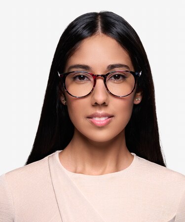 Pink Floral Muse -  Lightweight Metal Eyeglasses