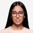 Muse Pink Floral PlasticEyeglass Frames for Women from EyeBuyDirect