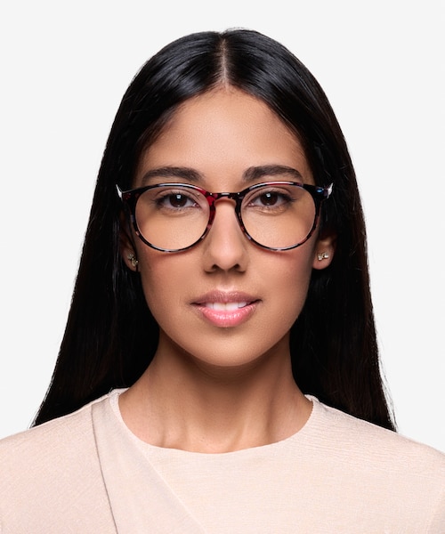 Muse Pink Floral PlasticEyeglass Frames for Women from EyeBuyDirect
