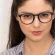Muse Matte Gray PlasticEyeglass Frames for Women from EyeBuyDirect