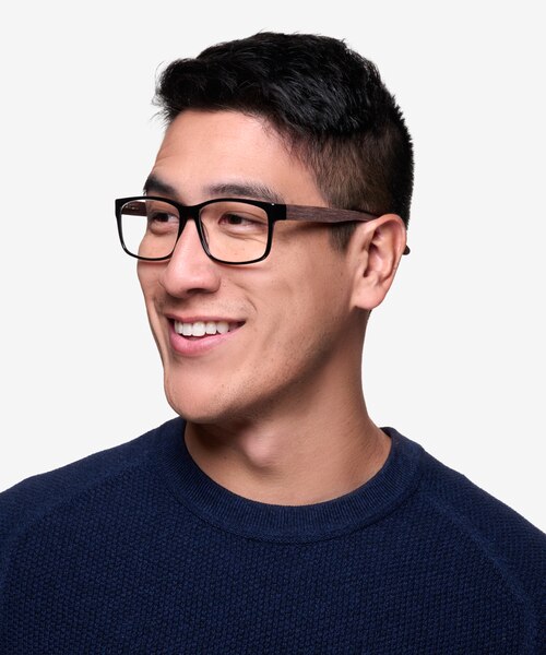 Lexington Black & brown AcetateEyeglass Frames for Men from EyeBuyDirect