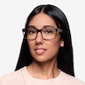 Lexington Black & brown AcetateEyeglass Frames for Women from EyeBuyDirect