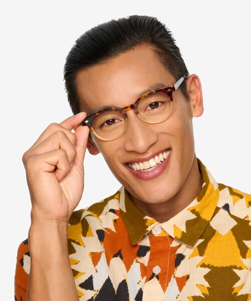 Concept Macchiato Tortoise AcétateMontures de lunettes de vue pour Hommes d'EyeBuyDirect