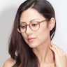 Fade Translucent Smoked Taupe AcetateEyeglass Frames for Women from EyeBuyDirect