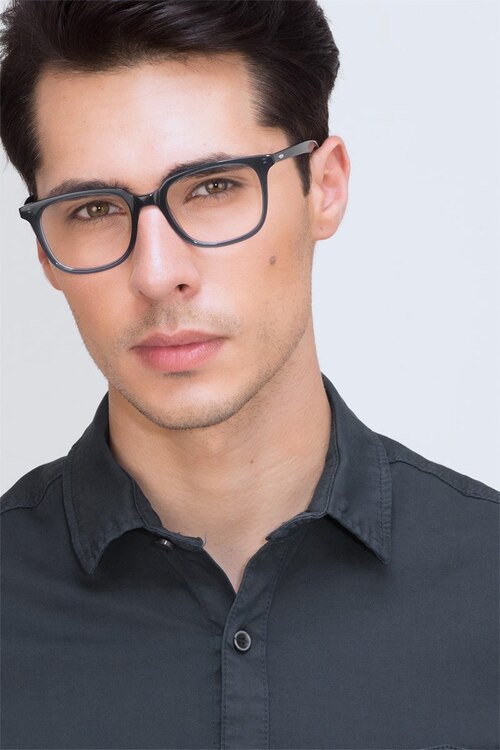 Ornette Blue AcetateEyeglass Frames for Men from EyeBuyDirect