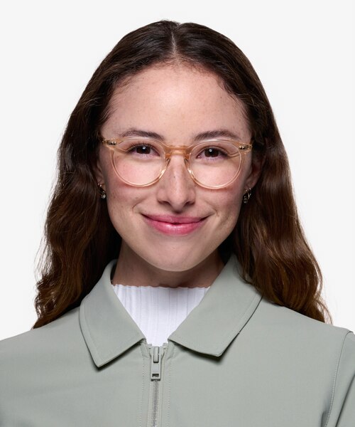 Kyoto Clear Yellow AcetateEyeglass Frames for Women from EyeBuyDirect