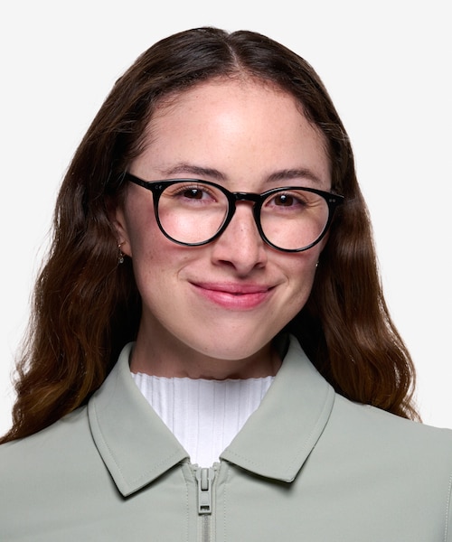 Kyoto Black AcetateEyeglass Frames for Women from EyeBuyDirect