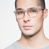 Kyoto Green Striped AcetateEyeglass Frames for Men from EyeBuyDirect
