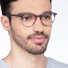 Kyoto Gray Clear AcetateEyeglass Frames for Men from EyeBuyDirect