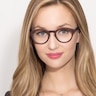 Dreamy Brown Blue Wood-textureEyeglass Frames for Women from EyeBuyDirect