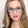 Dreamy Blue AcetateEyeglass Frames for Women from EyeBuyDirect