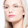 Norah Matte Beige PlasticEyeglass Frames for Women from EyeBuyDirect
