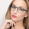 Sea Breeze Green PlasticEyeglass Frames for Women from EyeBuyDirect