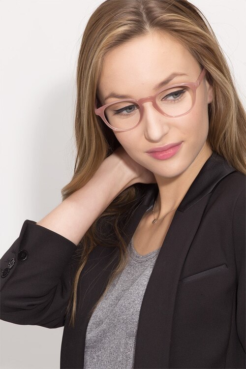 Sea Breeze Pink PlasticEyeglass Frames for Women from EyeBuyDirect